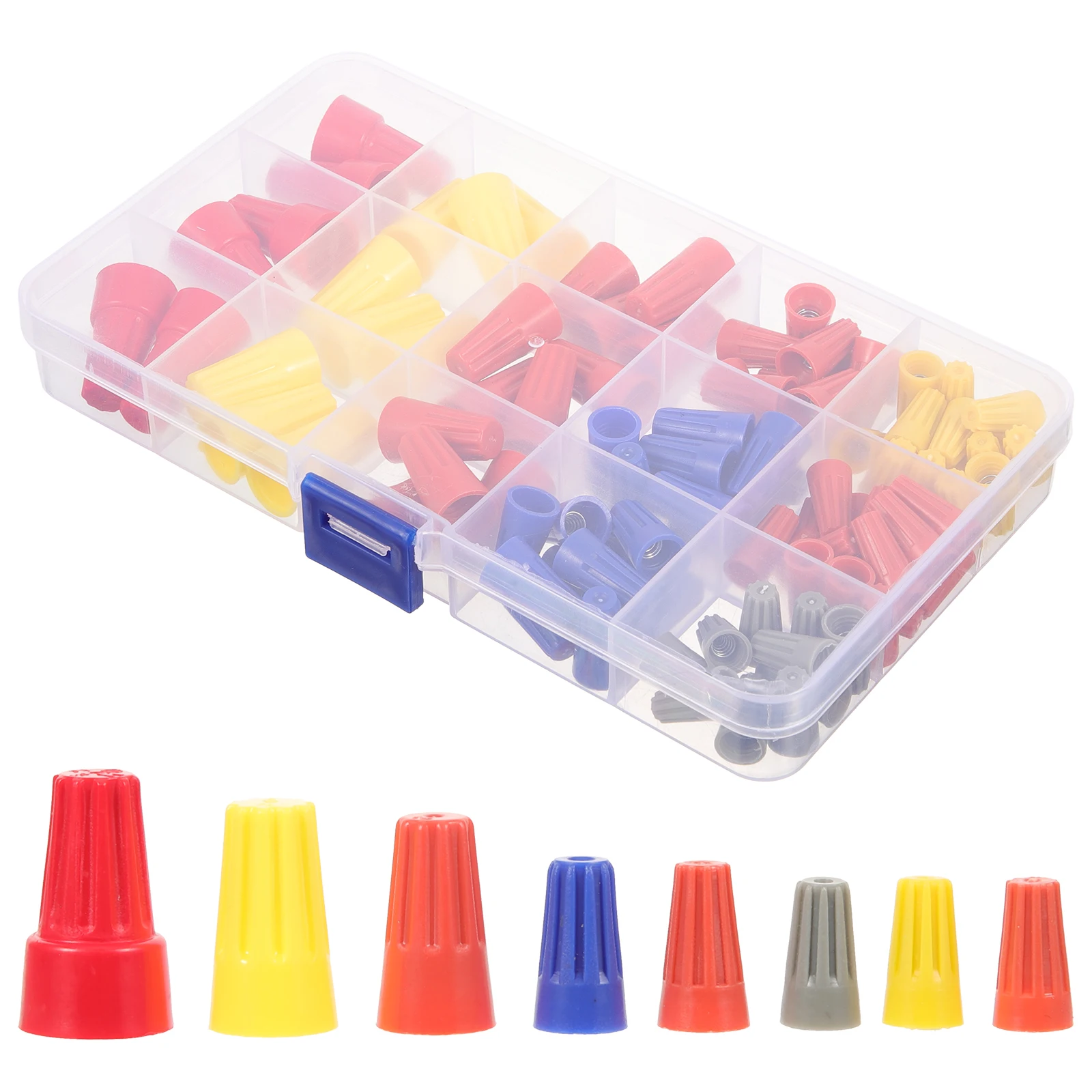 102pcs Threaded Wire Reusable Electrical Connectors Spring Nuts Splice Caps Plastic Connection Wire End Connectors
102pcs Threaded Wire Reusable Electrical Connectors Spring Nuts Splice Caps Plastic Connection Wire End Connectors