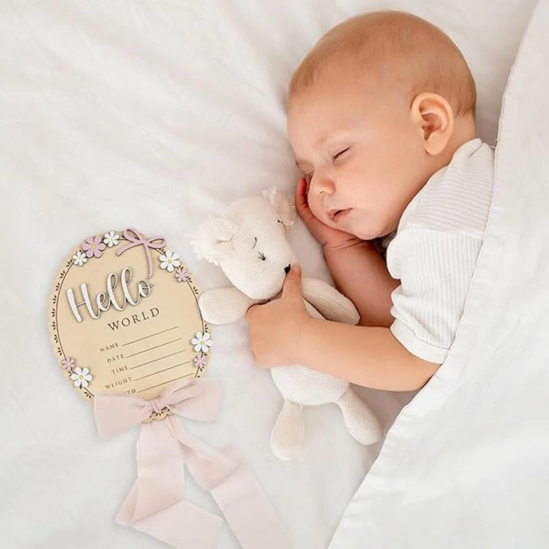 Hello World Baby Birth Announcement Board Wooden Eco-friendly Monthly Milestone Photo Props KLX0134
Hello World Baby Birth Announcement Board Wooden Eco-friendly Monthly Milestone Photo Props KLX0134