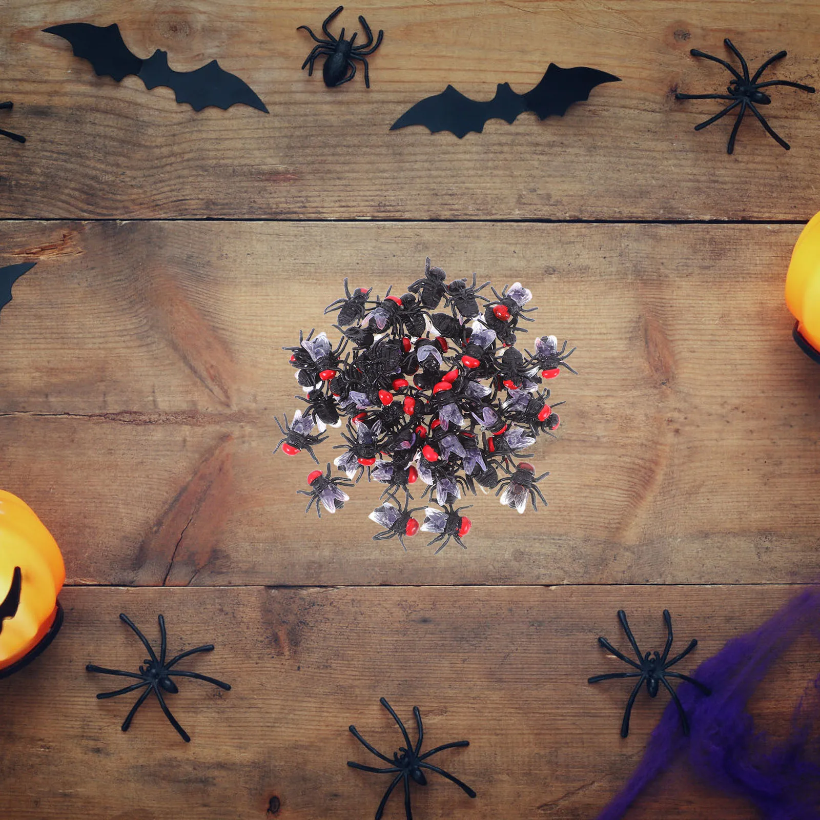 50 Pcs Simulated Fly Props Realistic Flying Toys Bugs Inflatable Halloween Tricky Decorations Scary Scene Arrangement Novelty
50 Pcs Simulated Fly Props Realistic Flying Toys Bugs Inflatable Halloween Tricky Decorations Scary Scene Arrangement Novelty