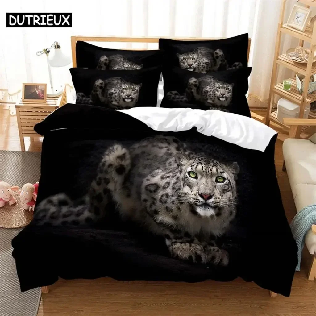 Leopard Fashion Bedding Set 3D Digital Printing Duvet Cover Sets 1 Quilt Cover + 12 Pillowcases USEUAU Size
Leopard Fashion Bedding Set 3D Digital Printing Duvet Cover Sets 1 Quilt Cover + 12 Pillowcases USEUAU Size