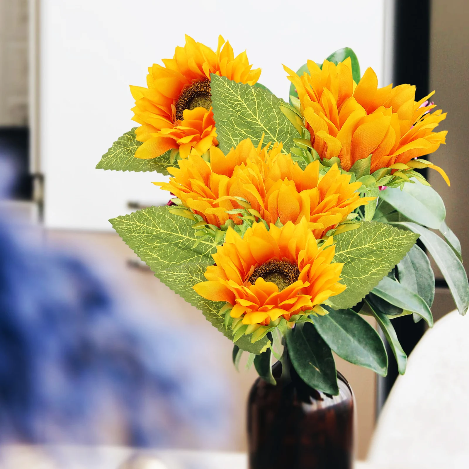 6Pcs Fresh Design Artificial Sunflower Floral Arrangement Simulated Plant Decorations for Various Occasions
6Pcs Fresh Design Artificial Sunflower Floral Arrangement Simulated Plant Decorations for Various Occasions