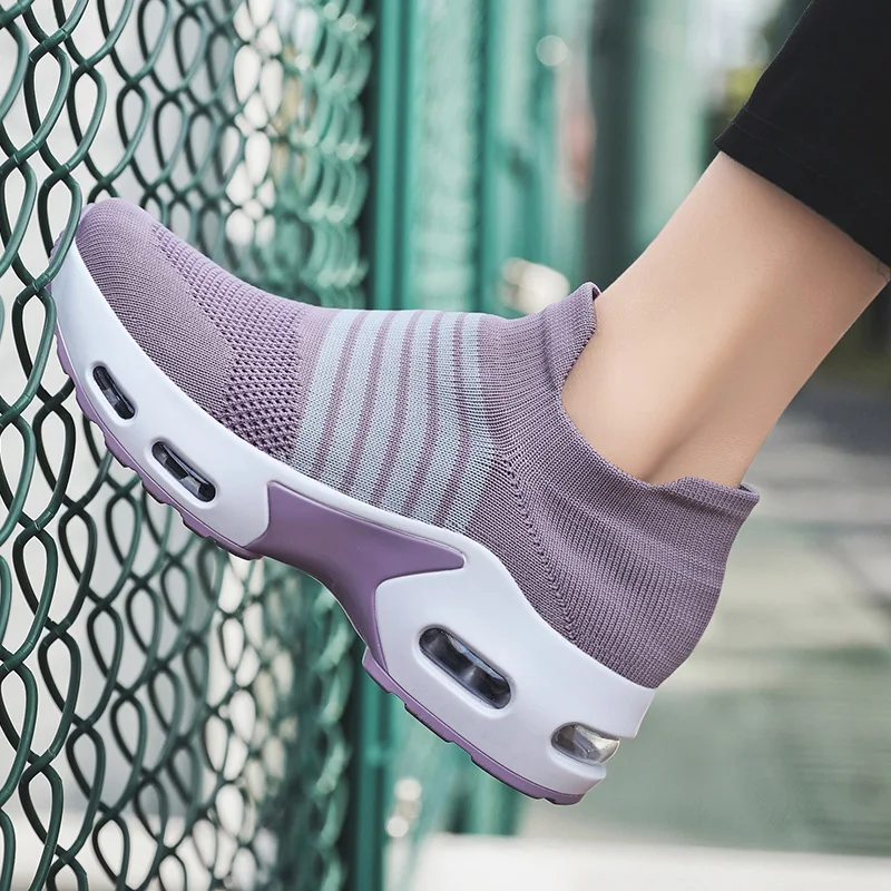 Woman Shoes New Lace Up Round Toe Lightweight Fashion Trendy Single Shoe Casual Black Women Autumn Thick Sole Striped Sock Shoes
Woman Shoes New Lace Up Round Toe Lightweight Fashion Trendy Single Shoe Casual Black Women Autumn Thick Sole Striped Sock Shoes