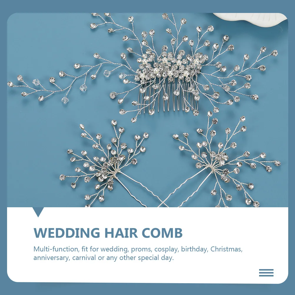 Attractive 1Pc Bridal Hairpin Elegant Rhinestone Wedding Comb Delicate Pearl Accessory Charm Headdress Bride Decor
Attractive 1Pc Bridal Hairpin Elegant Rhinestone Wedding Comb Delicate Pearl Accessory Charm Headdress Bride Decor