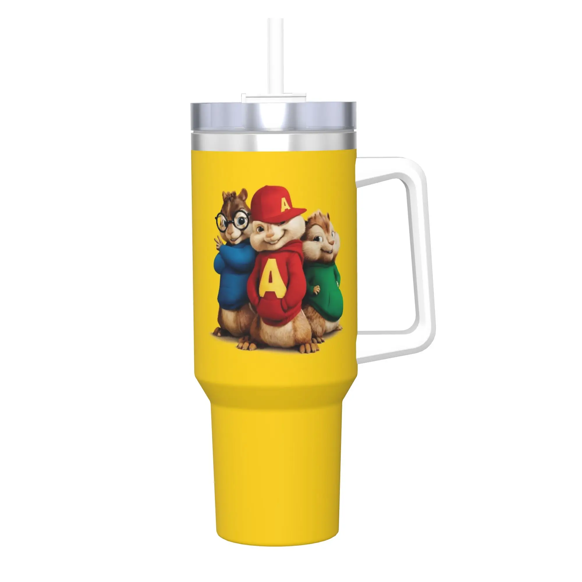 Movie A-ALVIN and the Chipmunks Insulated Tumbler with Straws Stainless Steel Thermal Mug Double Wall Car Bottle Cup, 40oz
Movie A-ALVIN and the Chipmunks Insulated Tumbler with Straws Stainless Steel Thermal Mug Double Wall Car Bottle Cup, 40oz