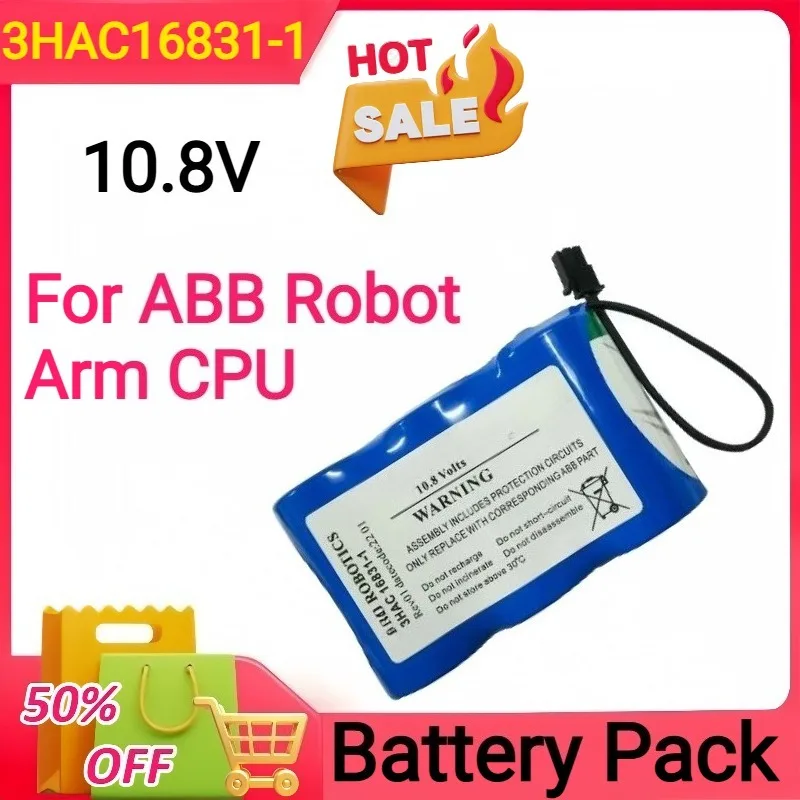 Battery for ABB 3HAC16831-1 10.8V Robot Arm CPU Non-rechargeable Lithium Battery Pack
Battery for ABB 3HAC16831-1 10.8V Robot Arm CPU Non-rechargeable Lithium Battery Pack