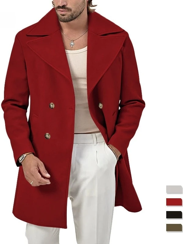 Faionable Men's Oversized Long Coat Casual Loose Sle Lapel Jaet Youth Trend Autumn Wear Single Button Closure Pure Color
Faionable Men's Oversized Long Coat Casual Loose Sle Lapel Jaet Youth Trend Autumn Wear Single Button Closure Pure Color