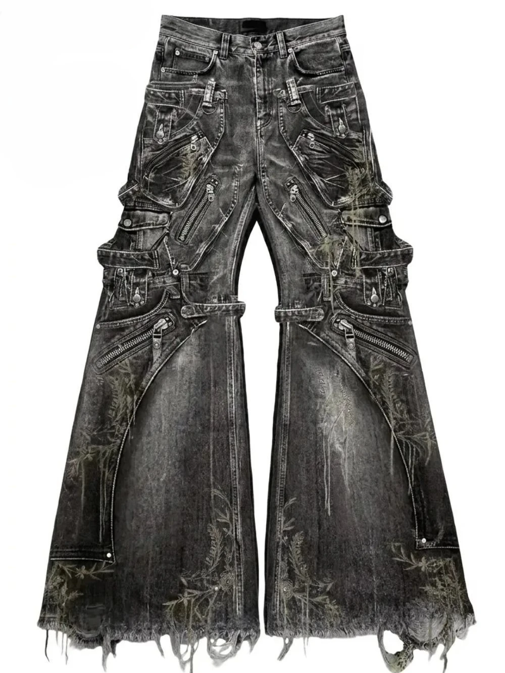 Y2K Hip Hop Pocket Denim Jeans Men Wide Leg Cargo Distressed Zip Pants Casual Fashion Gothic Streetwear Black Baggy Cargo Jeans
Y2K Hip Hop Pocket Denim Jeans Men Wide Leg Cargo Distressed Zip Pants Casual Fashion Gothic Streetwear Black Baggy Cargo Jeans