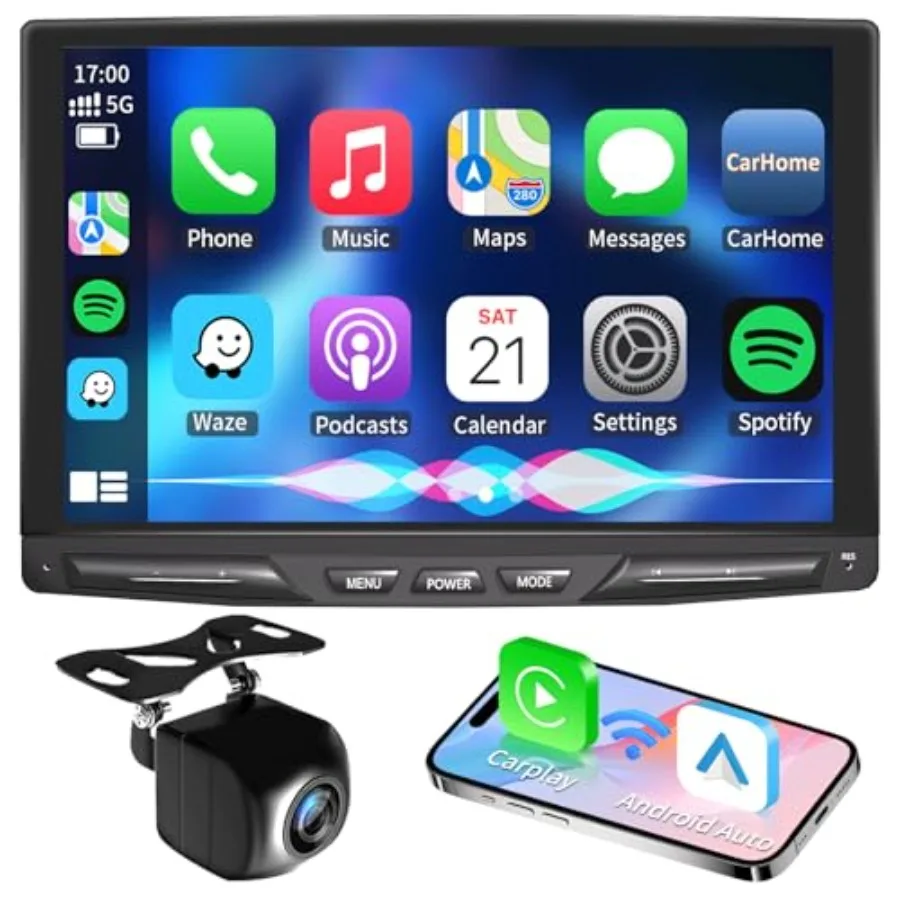 10.1" Detachable and Adjustable Single Din Car Stereo Wireless Apple Carplay andAndroid Auto with 1280 * 800 IPS Touch Screen,
10.1" Detachable and Adjustable Single Din Car Stereo Wireless Apple Carplay andAndroid Auto with 1280 * 800 IPS Touch Screen,