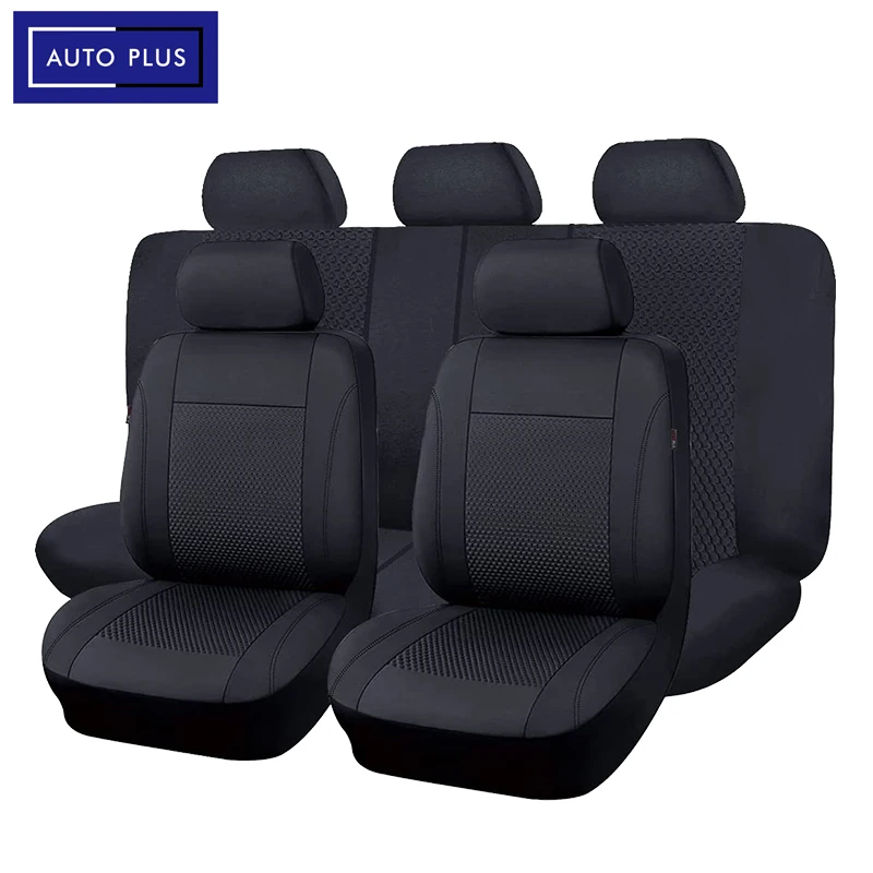 AUTO PLUS Black Universal Mesh Cloth Car Seat Covers Full set Fit for Most Car Suv Van With Zipper Air Bag Compatible
AUTO PLUS Black Universal Mesh Cloth Car Seat Covers Full set Fit for Most Car Suv Van With Zipper Air Bag Compatible