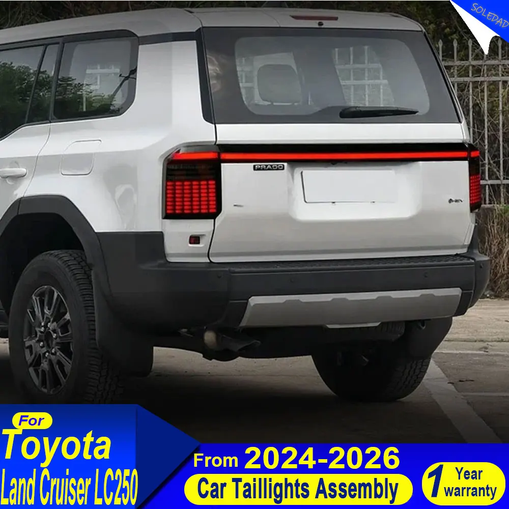 For Toyota Prado LC250 Taillight 2024 2025 2026 Upgrade Modified to New DRL Dynamic Turn Signal LED Taillight Accessories
For Toyota Prado LC250 Taillight 2024 2025 2026 Upgrade Modified to New DRL Dynamic Turn Signal LED Taillight Accessories