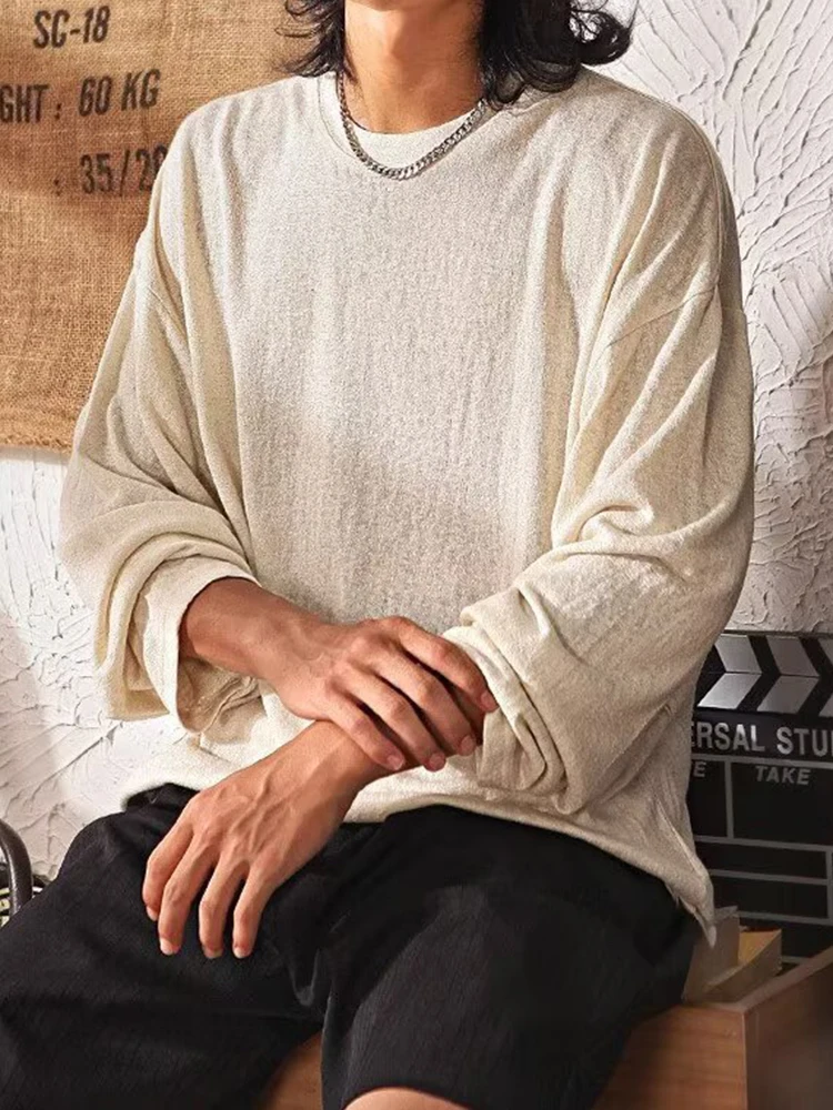 2025 Spring Autumn Daily Casual Men's Tees Knitted Solid Color Long Sleeve O Neck Pullovers For Mens Stylish Knitting T Shirts
2025 Spring Autumn Daily Casual Men's Tees Knitted Solid Color Long Sleeve O Neck Pullovers For Mens Stylish Knitting T Shirts