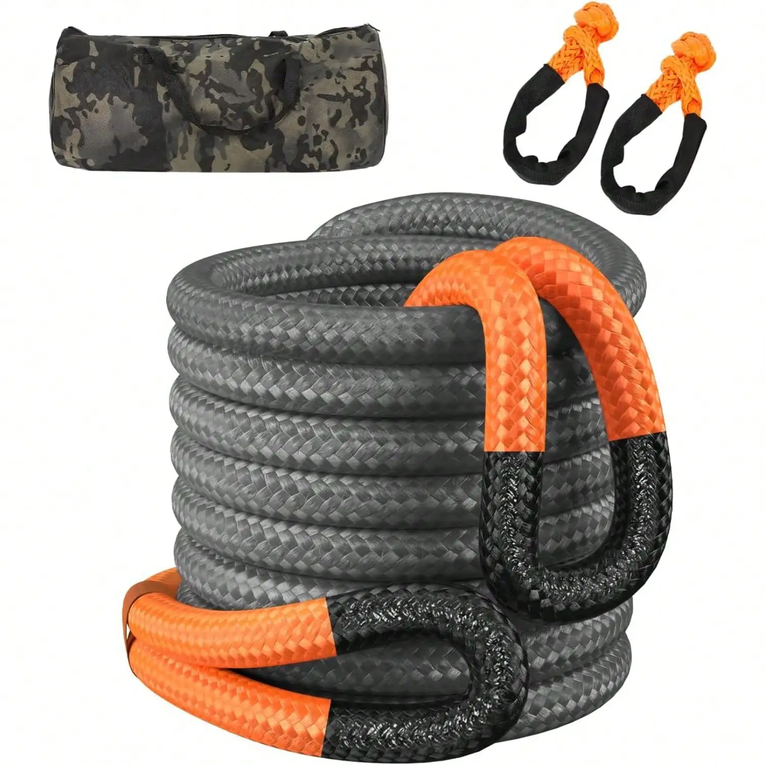 Tow Rope, (11/8" x 30ft) 55000lbsSnatch Strap,Heavy DutyStretch Nylon Towing Ropes with2pcs Soft Shackles for Trucks SUV UTVATV
Tow Rope, (11/8" x 30ft) 55000lbsSnatch Strap,Heavy DutyStretch Nylon Towing Ropes with2pcs Soft Shackles for Trucks SUV UTVATV