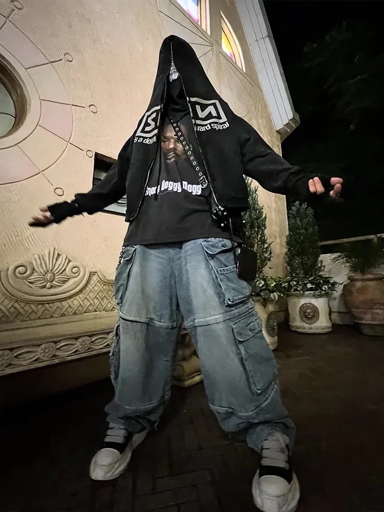 Street Sle Hooded Jaet Gloves Two-In-One Men's Casual Outerwear oulder Connected Vintage Sweatirt Loose Fit Cotton Blend
Street Sle Hooded Jaet Gloves Two-In-One Men's Casual Outerwear oulder Connected Vintage Sweatirt Loose Fit Cotton Blend