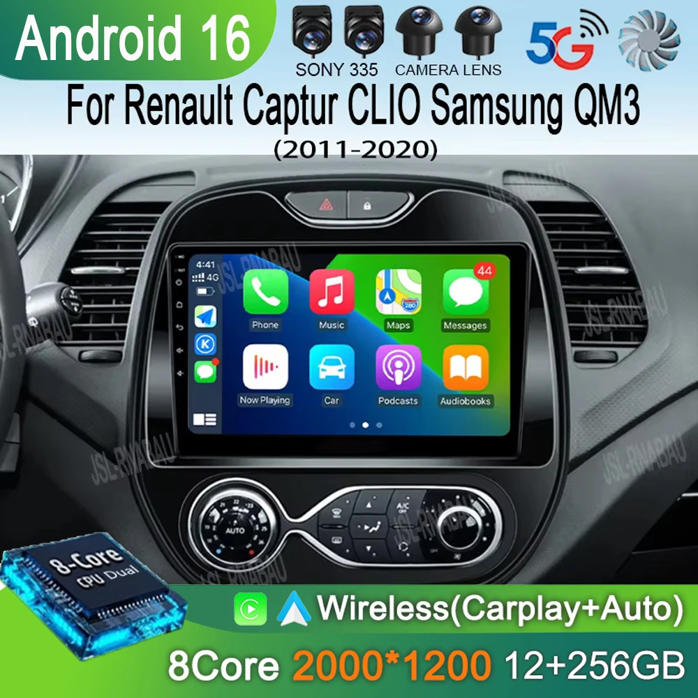 Auto Radio Android 16 For Renault Captur CLIO Samsung QM3 2011-2020 Multimedia Player Wireless Carplay No 2Din DVD Head Unit
Auto Radio Android 16 For Renault Captur CLIO Samsung QM3 2011-2020 Multimedia Player Wireless Carplay No 2Din DVD Head Unit