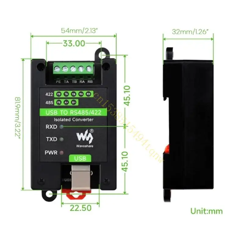 J60A USB to RS485/RS422 Converter Module Isolated Converter FT232RNL for Industrial
J60A USB to RS485/RS422 Converter Module Isolated Converter FT232RNL for Industrial
