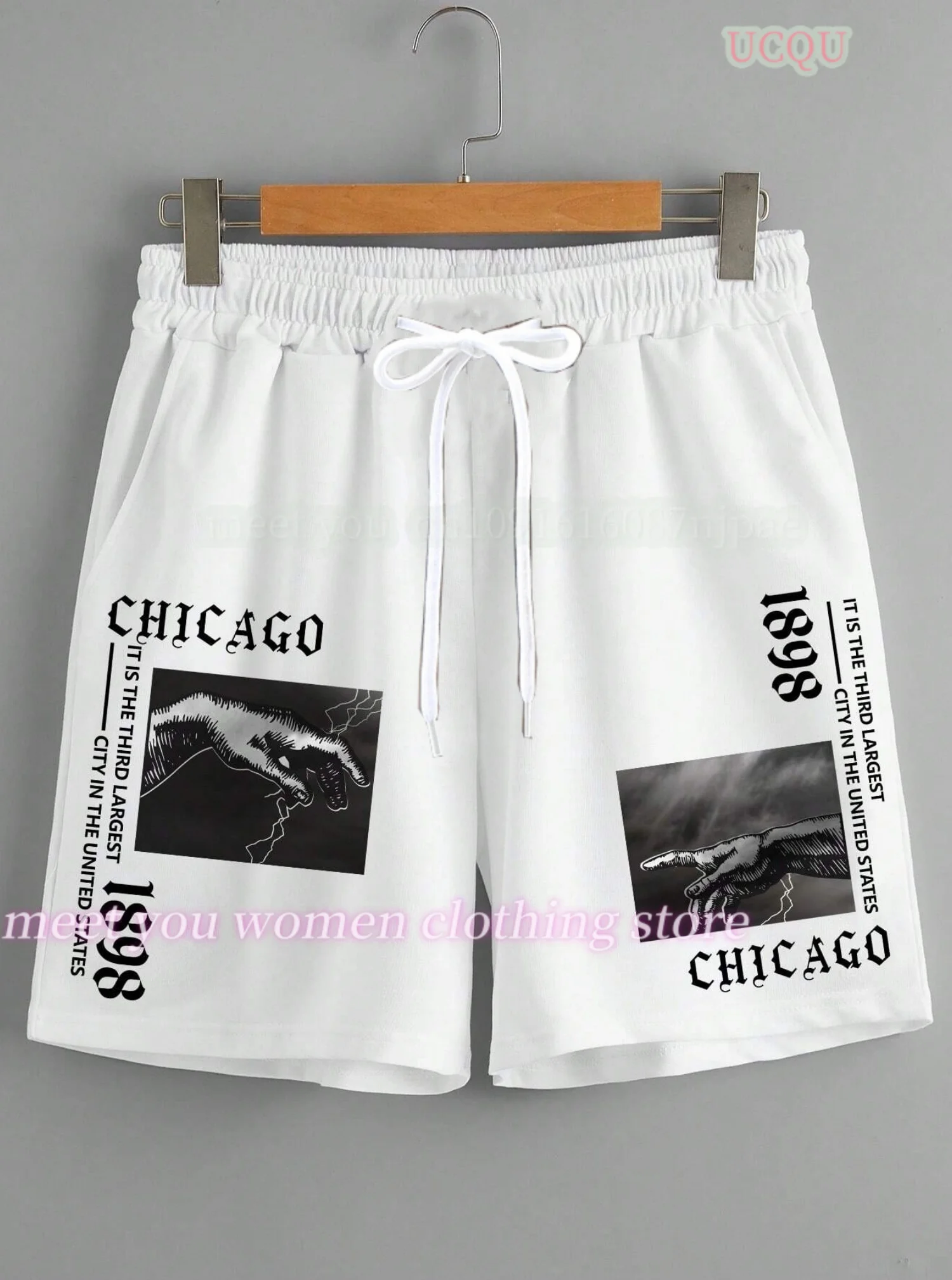Women men shorts Summer Classic CHIAGO 1898 Print Women Gym Shorts Daily casual COUPLE Shorts women Drawstring Waist Shorts
Women men shorts Summer Classic CHIAGO 1898 Print Women Gym Shorts Daily casual COUPLE Shorts women Drawstring Waist Shorts