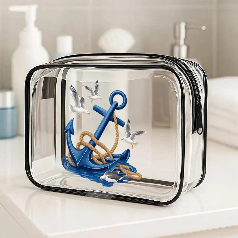 Women's Pvc Makeup Bags Nautical Anchor Seagulls Beach Bag Cruise Vacation Essentials Toiletry/Cosmetic Organizer, Birthday Gift
Women's Pvc Makeup Bags Nautical Anchor Seagulls Beach Bag Cruise Vacation Essentials Toiletry/Cosmetic Organizer, Birthday Gift