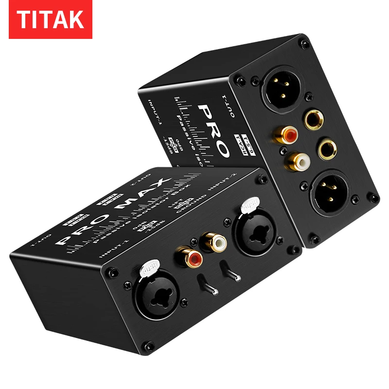 6.35&XLR 1/4 TRS RCA 6.5mm AUX Input Out Audio Isolator Current Sound Noise Mixer Microphone Common Ground Filter Isolator Mixer
6.35&XLR 1/4 TRS RCA 6.5mm AUX Input Out Audio Isolator Current Sound Noise Mixer Microphone Common Ground Filter Isolator Mixer
