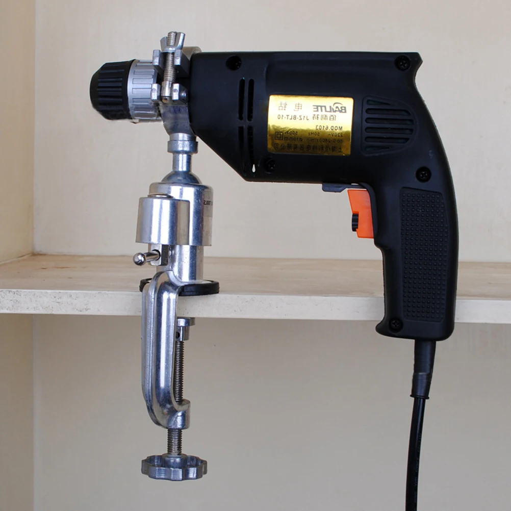 Aluminum Alloy Drill Stand Holder 360 Degree Rotation Electric Drill Rack Bench Vice Holder Portable Power Tool Accessory Kit
Aluminum Alloy Drill Stand Holder 360 Degree Rotation Electric Drill Rack Bench Vice Holder Portable Power Tool Accessory Kit