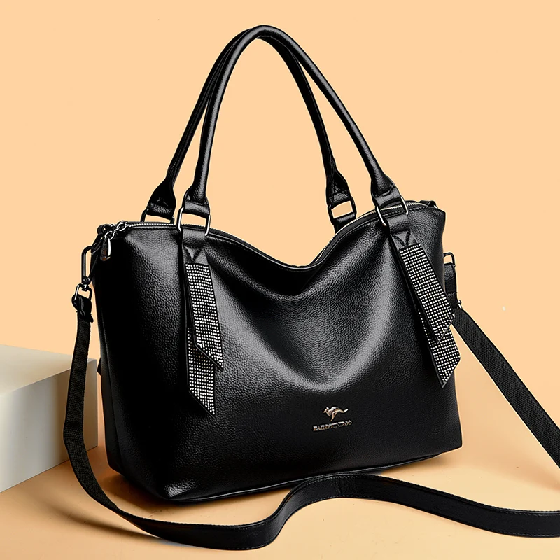 High Quality Soft Leather Large Women Tote Bags 2025 New Fashion Women's Shoulder Crossbody Bag Luxury Handbag Female Sac a main
High Quality Soft Leather Large Women Tote Bags 2025 New Fashion Women's Shoulder Crossbody Bag Luxury Handbag Female Sac a main