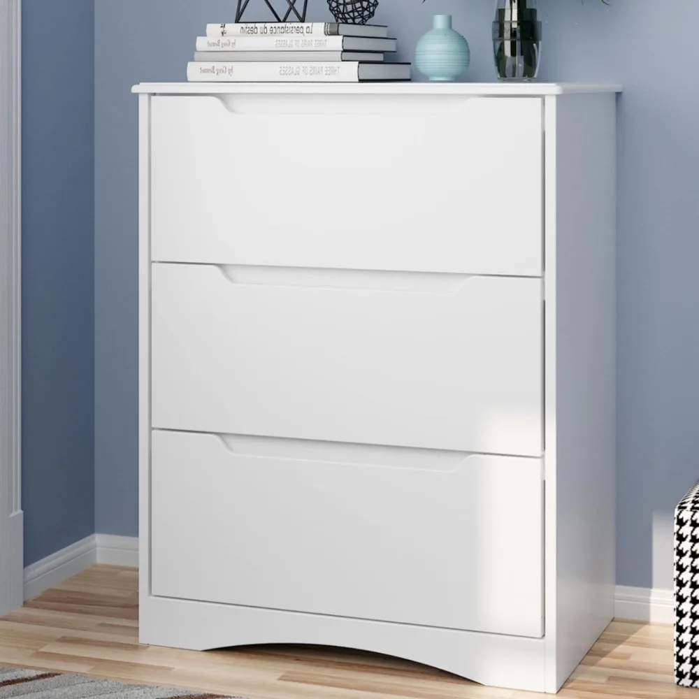 3 Drawers Chest, Bedroom Drawer Dresser with Large Storage Capacity, Embedded Handle, and Sturdy Anti-Tripping Device, 
3 Drawers Chest, Bedroom Drawer Dresser with Large Storage Capacity, Embedded Handle, and Sturdy Anti-Tripping Device,