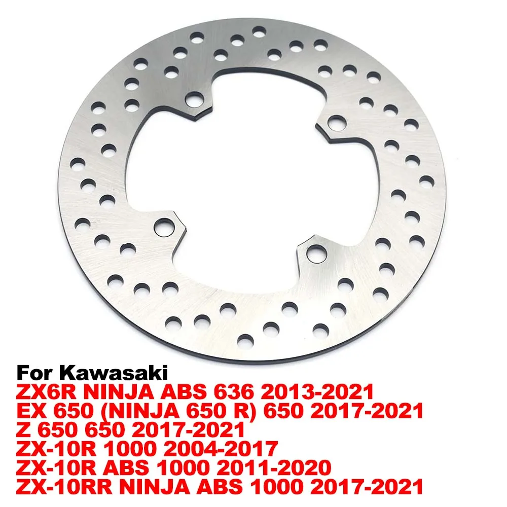 ZX-10R 1000 2017 Rear Brake Disc Rotor For Kawasaki ZX6R NINJA ABS 636 2013-2021 EX650 Z650 ER6F ER6N 650 ZX9R NINJA 900
ZX-10R 1000 2017 Rear Brake Disc Rotor For Kawasaki ZX6R NINJA ABS 636 2013-2021 EX650 Z650 ER6F ER6N 650 ZX9R NINJA 900