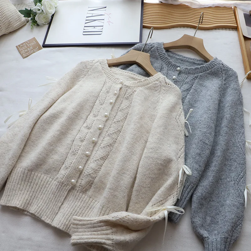 Women's Soft Sle Knitted Hollow out Cardigan Knot Loose Lazy Design Sweater Coat Autumn New Sle Thiened Winter
Women's Soft Sle Knitted Hollow out Cardigan Knot Loose Lazy Design Sweater Coat Autumn New Sle Thiened Winter