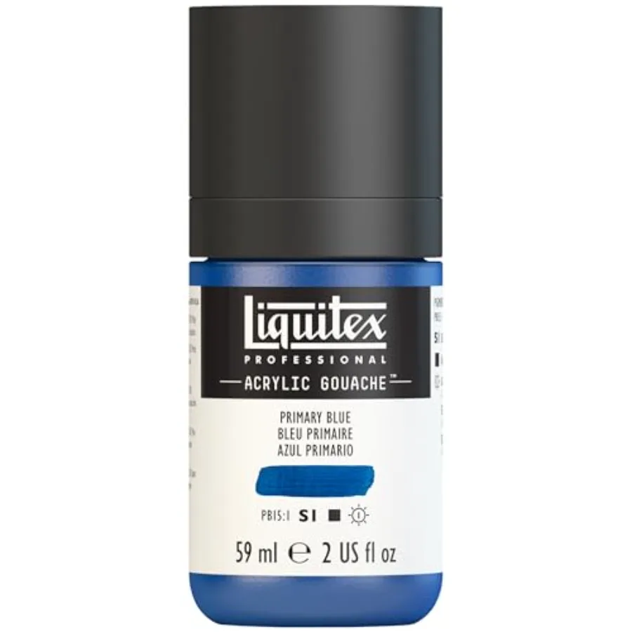Professional Acrylic Gouache, 2-oz 59ml Bottle, Primary Blue
Professional Acrylic Gouache, 2-oz 59ml Bottle, Primary Blue