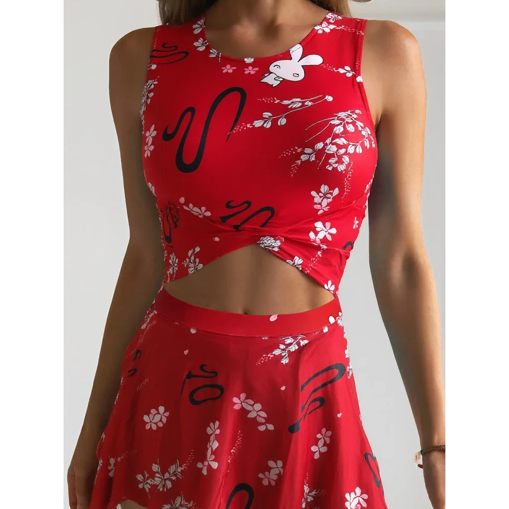 2025 new split swimsuit women's high waist tight cross sexy women's printed swimsuit
2025 new split swimsuit women's high waist tight cross sexy women's printed swimsuit