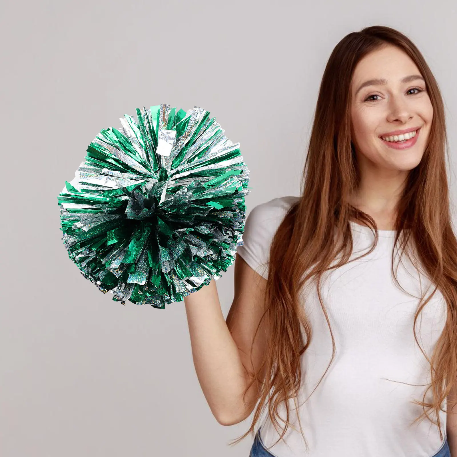Reusable Cheer Pom Poms with Handle PVC Pes Membrane Material Lightweight Compact for Cheerleading Dance
Reusable Cheer Pom Poms with Handle PVC Pes Membrane Material Lightweight Compact for Cheerleading Dance
