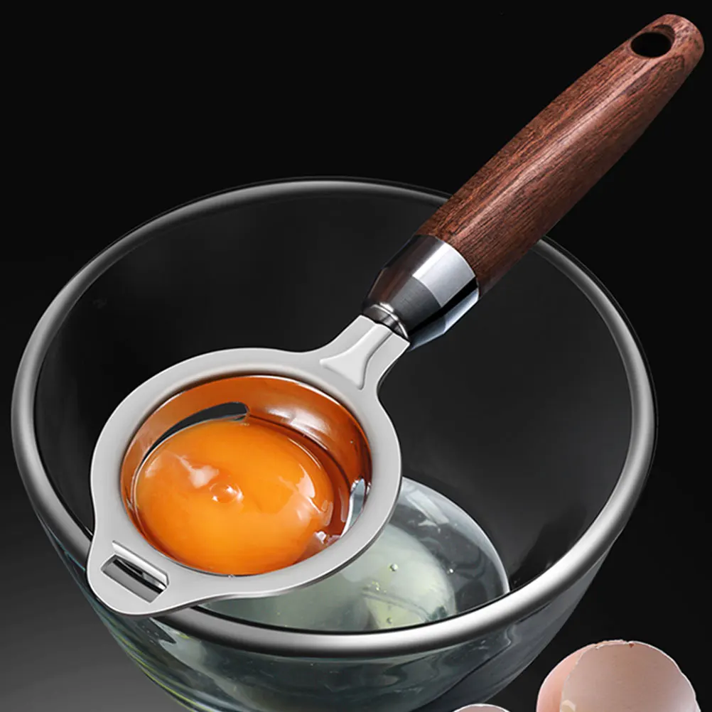 White Egg Yolk Filter Filter Kitchen Tool Wooden Egg Separator H Stainless Steel Leakage Space Saving
White Egg Yolk Filter Filter Kitchen Tool Wooden Egg Separator H Stainless Steel Leakage Space Saving