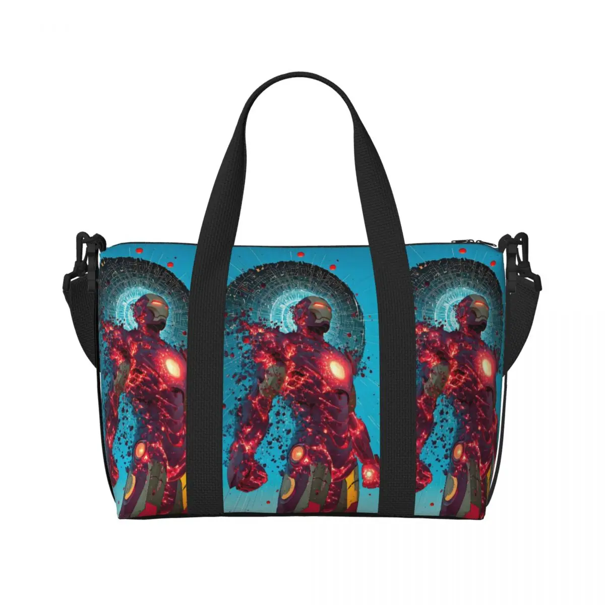 Пользовательская пляжная сумка-тоут Iron Man для женщин, очень большие сумки для спортзала Carry On Hero, дорожные сумки для покупок
Пользовательская пляжная сумка-тоут Iron Man для женщин, очень большие сумки для спортзала Carry On Hero, дорожные сумки для покупок