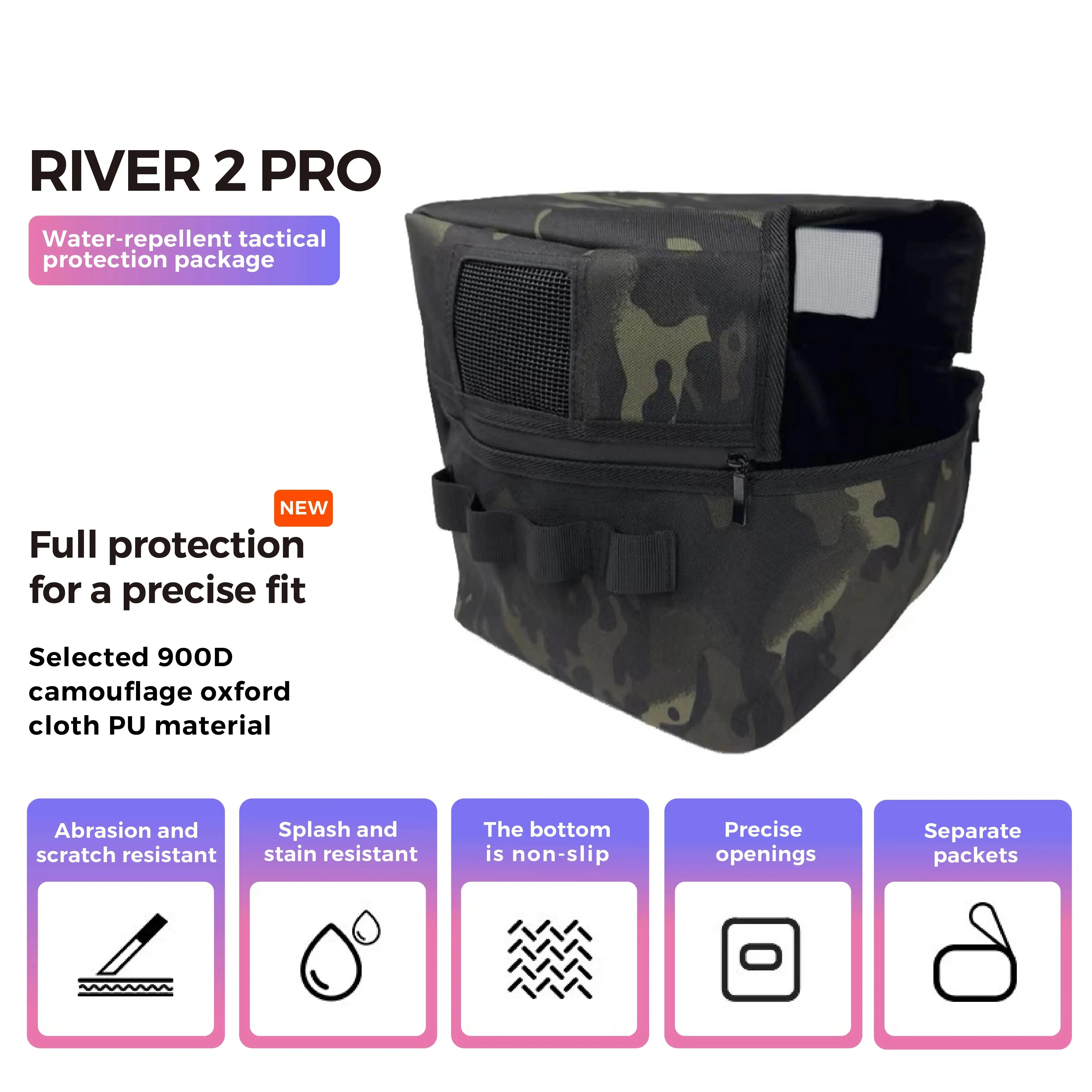 Bag for EcoFlow River 2 Pro Power Station Waterproof Dustproof up
Bag for EcoFlow River 2 Pro Power Station Waterproof Dustproof up