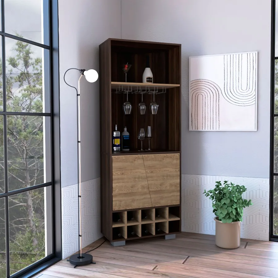 Nassau Corner Bar Double Door Cabinet Ten Builtin Wine Rack Two Shelves One Interior Shelf
Nassau Corner Bar Double Door Cabinet Ten Builtin Wine Rack Two Shelves One Interior Shelf