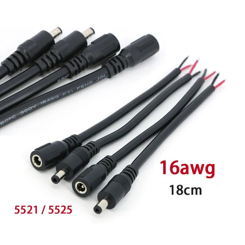 12 В 16awg DC разъемы «папа-мама» кабель-адаптер питания 10A 5,5x2,1 5,5x2,5 мм для светодиодной ленты камеры видеонаблюдения
12 В 16awg DC разъемы «папа-мама» кабель-адаптер питания 10A 5,5x2,1 5,5x2,5 мм для светодиодной ленты камеры видеонаблюдения