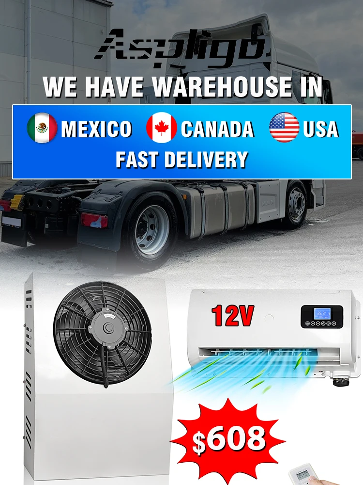 Aspligo 10500BTU 12V 24V Electric Split Parking Air Conditioning Low Noise Fast Cooling Air Conditioner For Truck Camper Van RV
Aspligo 10500BTU 12V 24V Electric Split Parking Air Conditioning Low Noise Fast Cooling Air Conditioner For Truck Camper Van RV