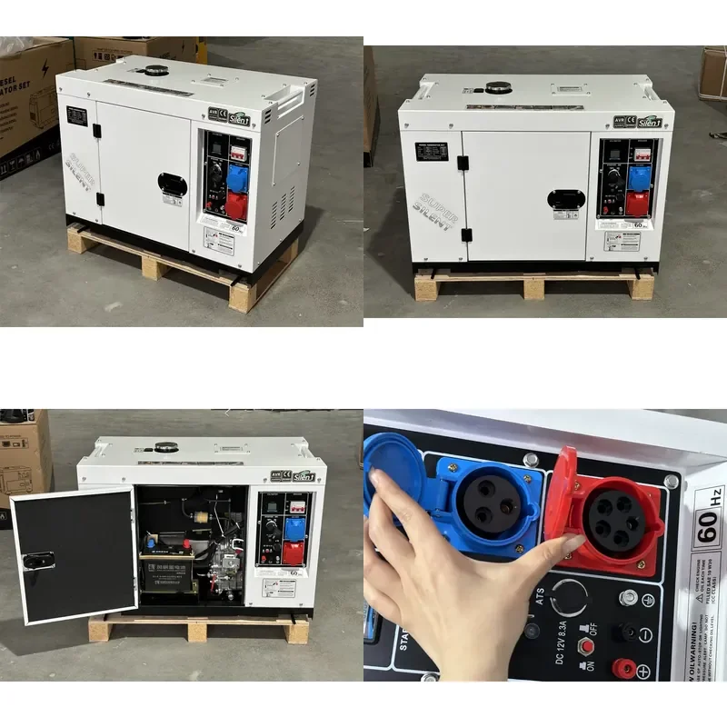 Portable Generator Set for 8KW 10KW Single Phase and 3 Phase Inverter Generator Silent Electric Power Generator 10KVA
Portable Generator Set for 8KW 10KW Single Phase and 3 Phase Inverter Generator Silent Electric Power Generator 10KVA