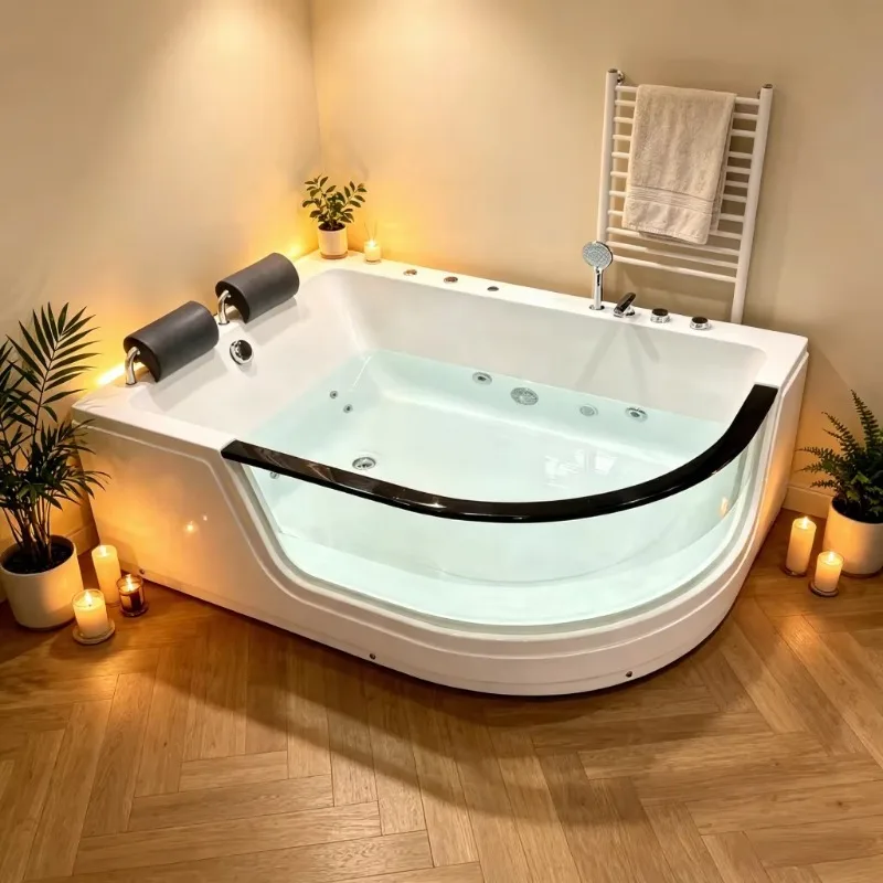 Multifunctional Spa Acrylic Bath Tub 2 People Jaccuzier Glass Whirlpool Massage Corner Bathtub
Multifunctional Spa Acrylic Bath Tub 2 People Jaccuzier Glass Whirlpool Massage Corner Bathtub