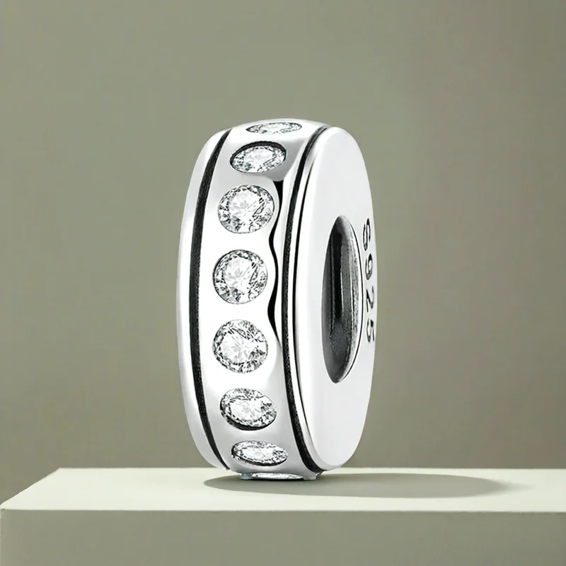 925 Sterling Silver White Single Row Zircon Round Spacer Bead Pendant Charm Bead Fit Original Bracelet DIY Accessories
925 Sterling Silver White Single Row Zircon Round Spacer Bead Pendant Charm Bead Fit Original Bracelet DIY Accessories