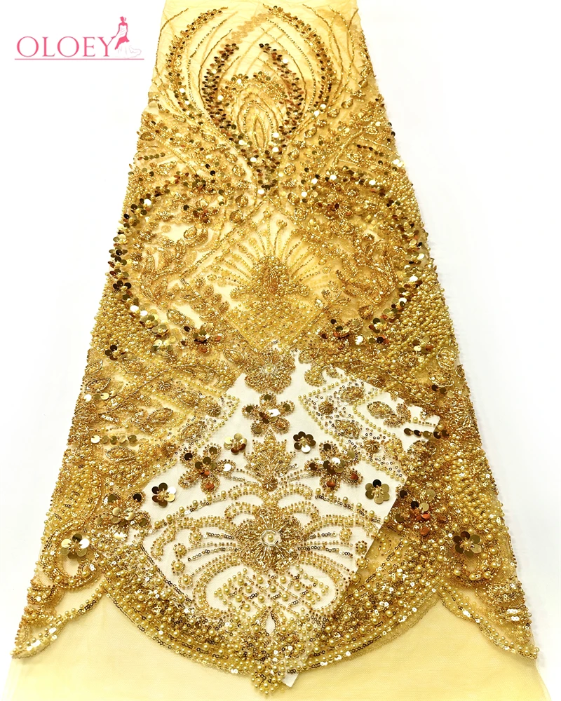 African Handmade Sequins Net Pearls Lace Fabric French Heavy Beaded Tulle Lace Fabric For Bridal Party Dress Material
African Handmade Sequins Net Pearls Lace Fabric French Heavy Beaded Tulle Lace Fabric For Bridal Party Dress Material