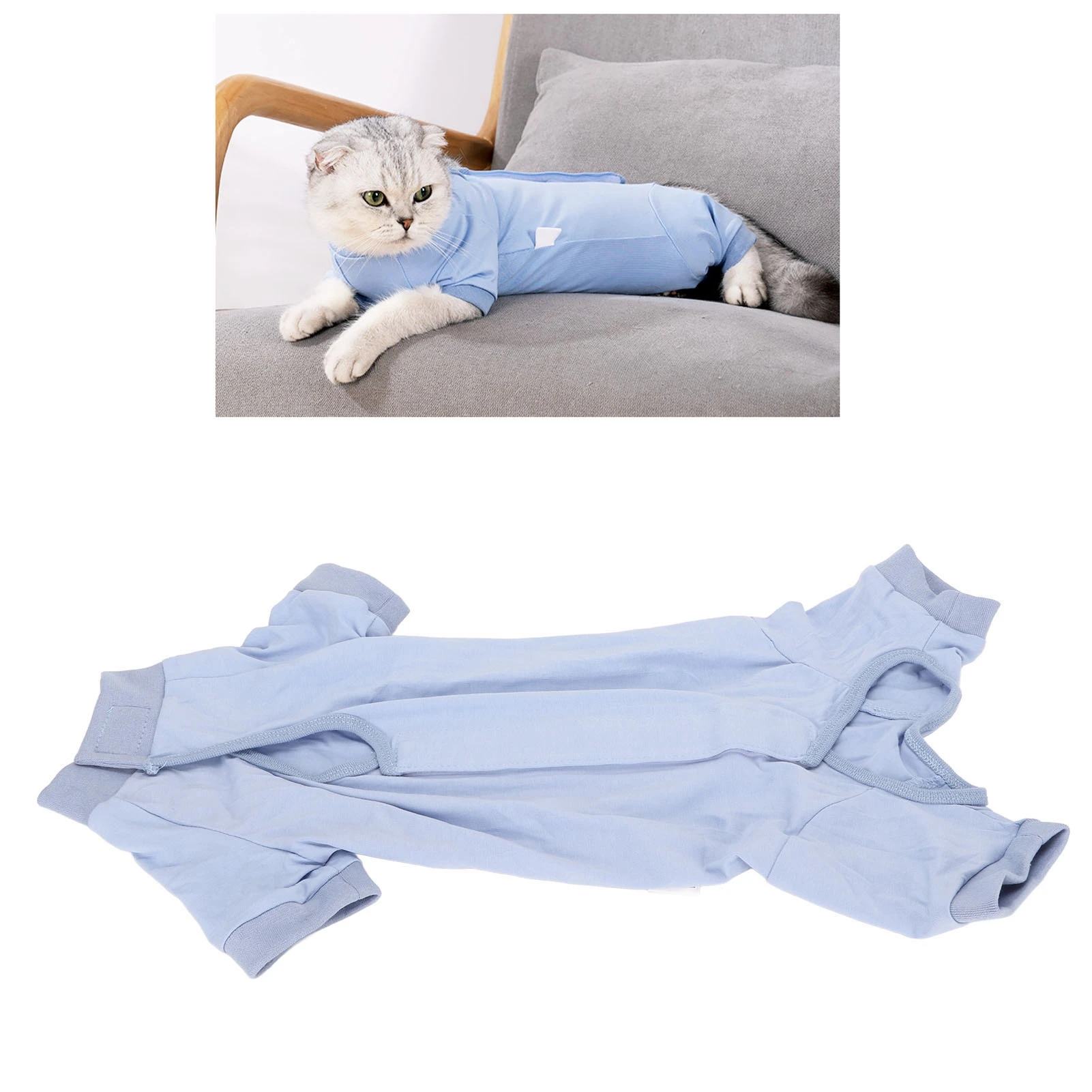 Cat Recovery Suit Prevent Licking Wounds Professional Pet Breathable Surgery Suits For Abdominal Wounds Or Skin Diseases
Cat Recovery Suit Prevent Licking Wounds Professional Pet Breathable Surgery Suits For Abdominal Wounds Or Skin Diseases