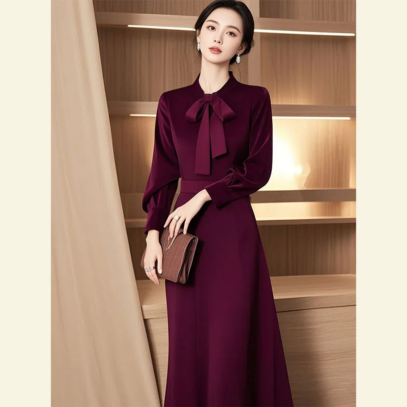 Elegant Purple Dress Spring Season High Waist Long Sleeve A-Line Skirt Korean Style Commute Fashion plus Size Women's Dress
Elegant Purple Dress Spring Season High Waist Long Sleeve A-Line Skirt Korean Style Commute Fashion plus Size Women's Dress