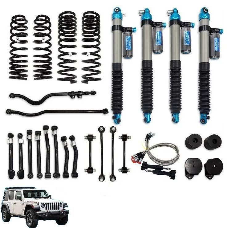 Jeeq WranIer JL 4x4 Offroad Suspension Parts Nitrogen Shock Absorber with Modified Chassis Lift Kit
Jeeq WranIer JL 4x4 Offroad Suspension Parts Nitrogen Shock Absorber with Modified Chassis Lift Kit