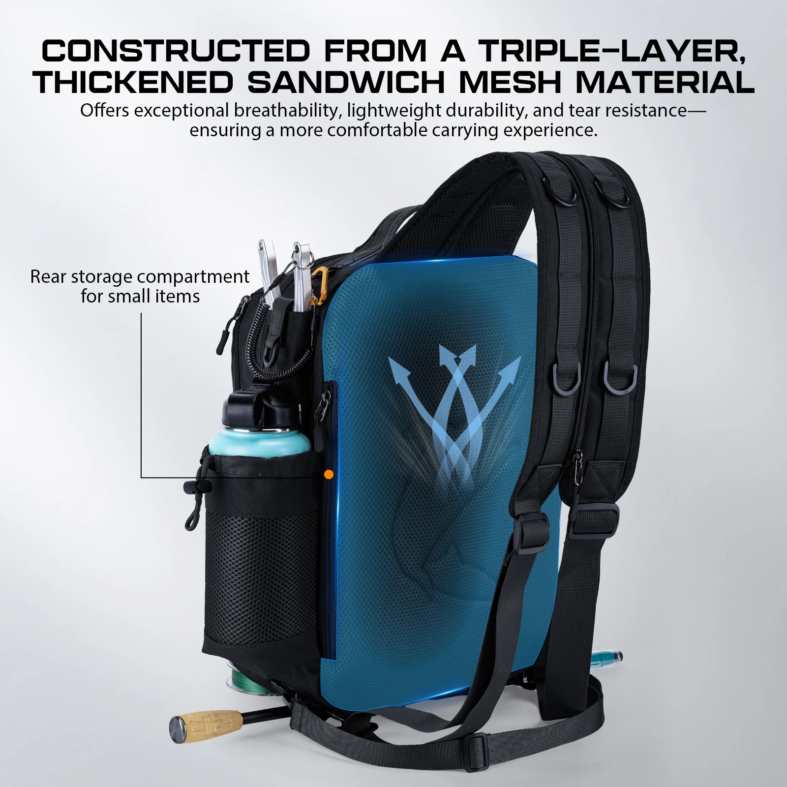 Goture Waterproof Fishing Backpack-Multi Compartment Rod Holder,3pcs 3600 Tackle Trays Breathable Back Panel for Fishing Gear
Goture Waterproof Fishing Backpack-Multi Compartment Rod Holder,3pcs 3600 Tackle Trays Breathable Back Panel for Fishing Gear