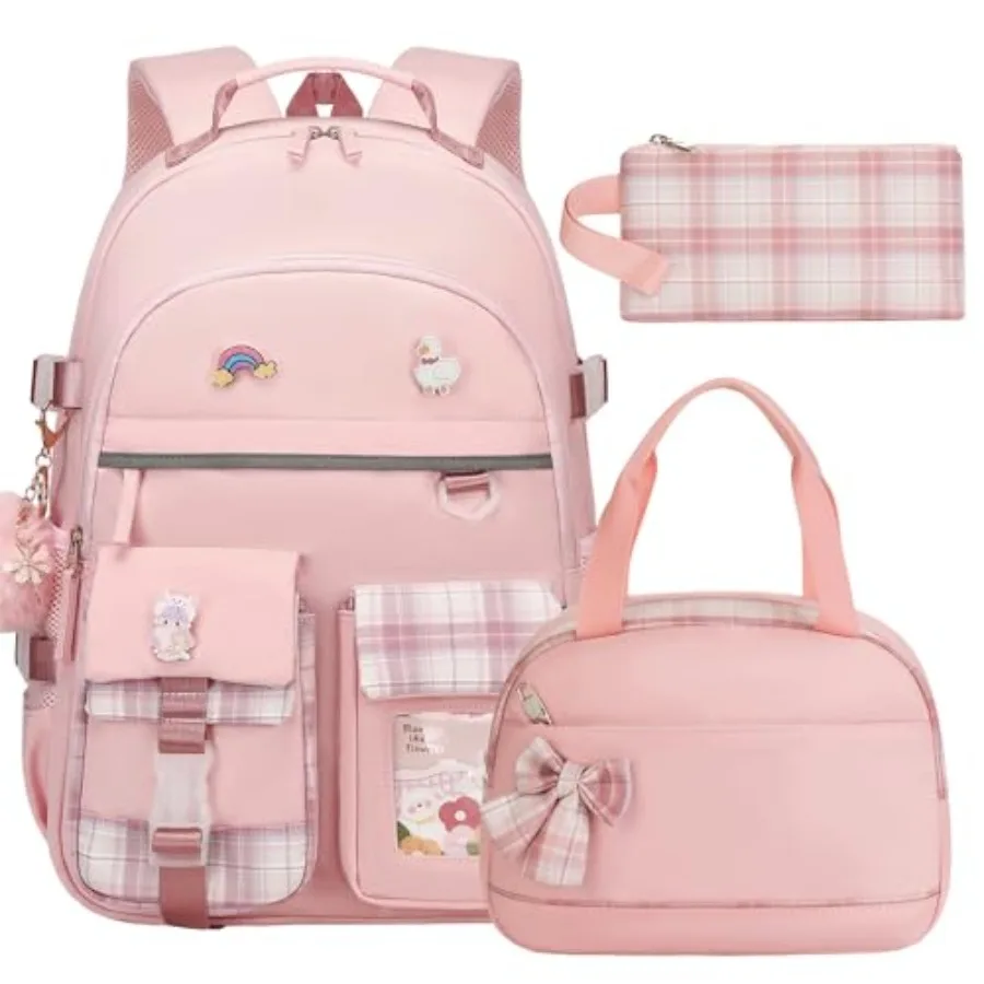 Backpack for Girls 15.6 Inch Laptop School Bag Elementary College 3pcs Backpacks Lunch box Pencil Case Set Bookbags for Girls T
Backpack for Girls 15.6 Inch Laptop School Bag Elementary College 3pcs Backpacks Lunch box Pencil Case Set Bookbags for Girls T
