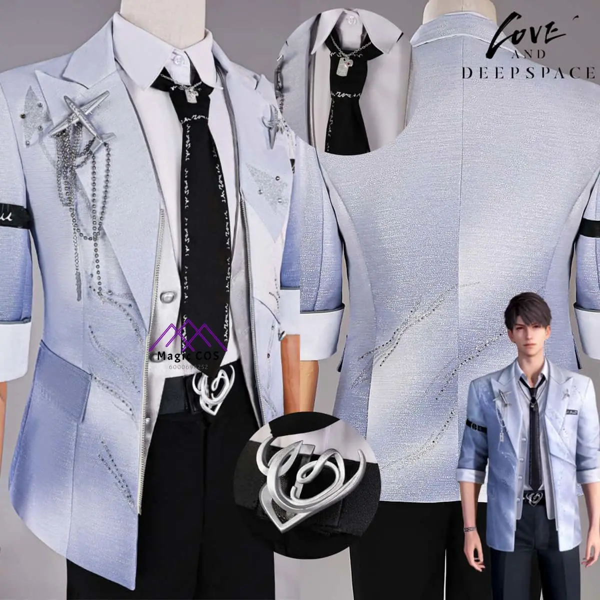 Game Love and Deepspace Caleb Role Playing Cosplay Costume Anime New Birthday Outfit for Men Adult Comic Con Halloween Party
Game Love and Deepspace Caleb Role Playing Cosplay Costume Anime New Birthday Outfit for Men Adult Comic Con Halloween Party