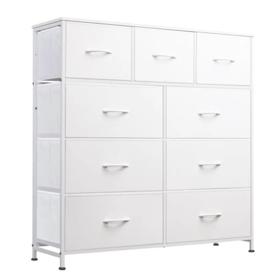 9-Drawer Dresser, Fabric Storage Tower for Bedroom, Hallway, Closet, Tall Chest Organizer Unit for Bedroom with Fabric Bins, St
9-Drawer Dresser, Fabric Storage Tower for Bedroom, Hallway, Closet, Tall Chest Organizer Unit for Bedroom with Fabric Bins, St