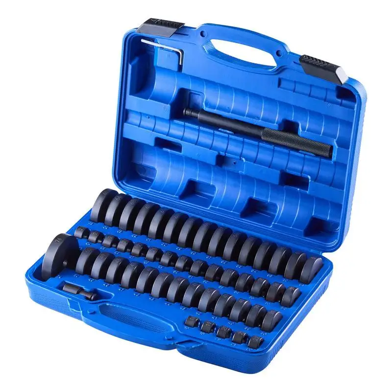 Bushing Driver & Bearing Press Set, 52+14 Pieces For Garage, Maintenance Shop, DIY Workshop, 2-in-1 Dual Scale Adapters Heavy Duty Carbon Steel Removal Installation Tool Kit With Storage Case
Bushing Driver & Bearing Press Set, 52+14 Pieces For Garage, Maintenance Shop, DIY Workshop, 2-in-1 Dual Scale Adapters Heavy Duty Carbon Steel Removal Installation Tool Kit With Storage Case