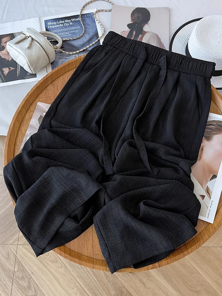 Bla Silk Cotton Linen Wide Leg Pants Women Summer Thin Casual Straight Leg Pants High Waist Long Pants Korean Sle Trousers
Bla Silk Cotton Linen Wide Leg Pants Women Summer Thin Casual Straight Leg Pants High Waist Long Pants Korean Sle Trousers