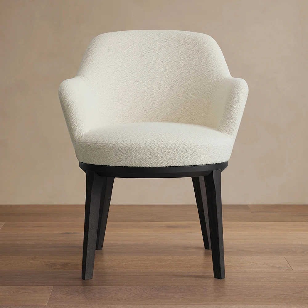 Modern Dining Room Furniture Wood Frame Fabric Dining Arm Chair for Kitchen Restaurant Use
Modern Dining Room Furniture Wood Frame Fabric Dining Arm Chair for Kitchen Restaurant Use